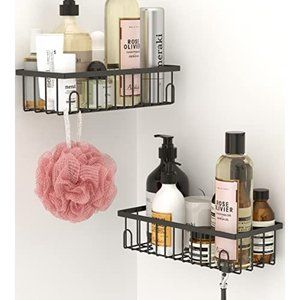 2 PCS Shower Caddy 4 PCS Adhesive Sticker Replacement Hook, for Shower Caddy